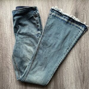 No Boundaries Stretchy Blue Flare Y2K Bratz Jeans Small